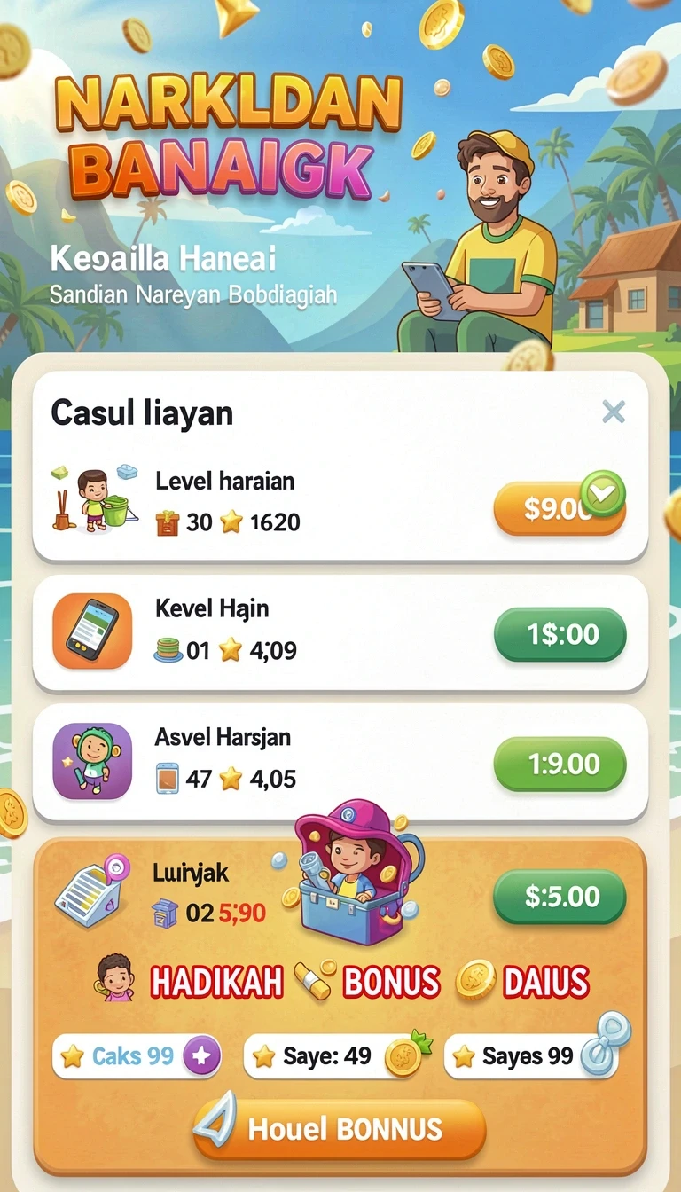 Tampilan utama aplikasi Aplikasi bonanzagold Paling Baru untuk Android yang intuitif dan efisien.