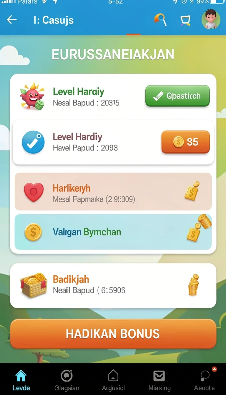 Tampilan utama aplikasi bumi303 APK: Fitur, Ukuran, dan Link Download yang intuitif dan efisien.